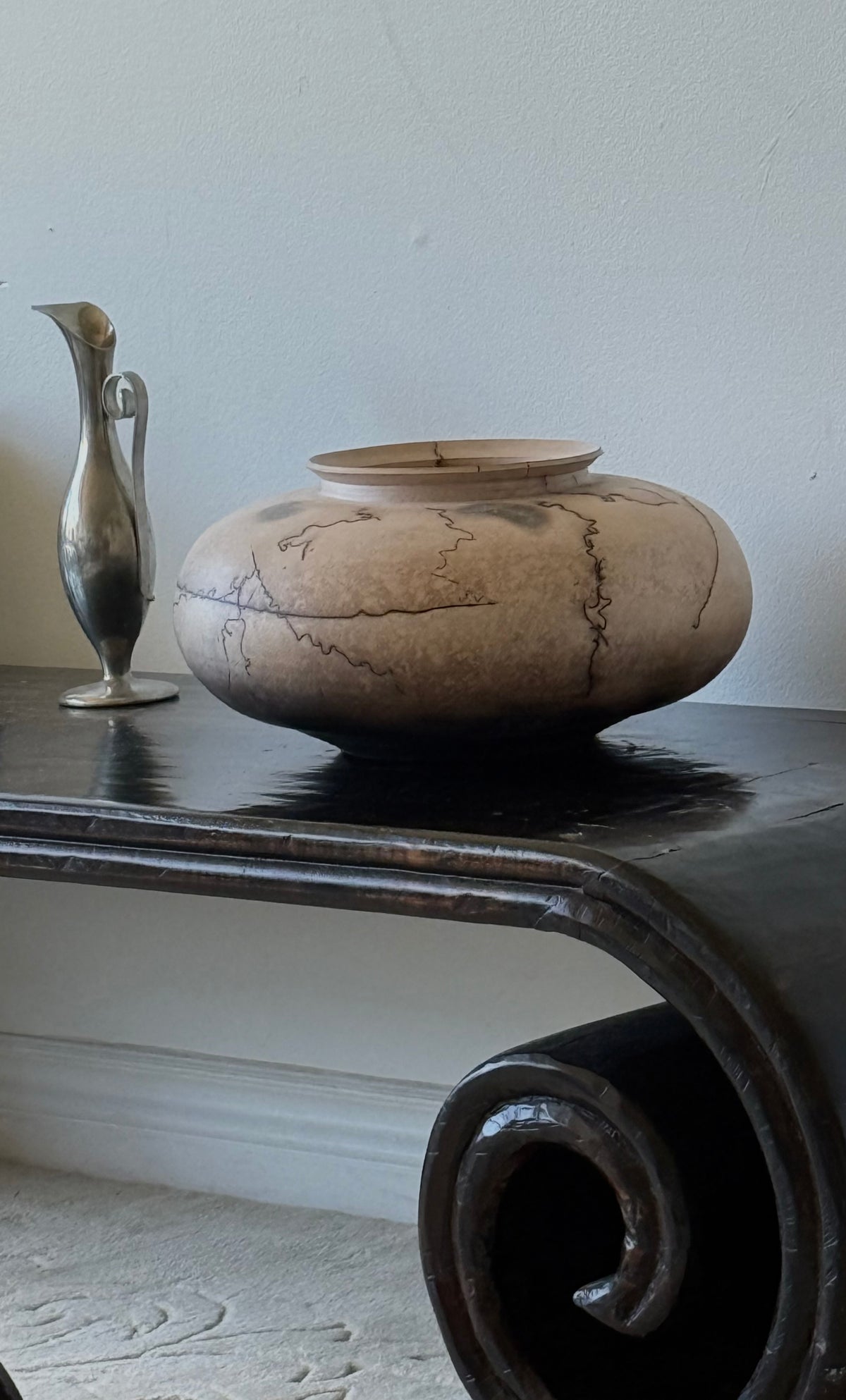 Circa 1980s Horse hair pottery