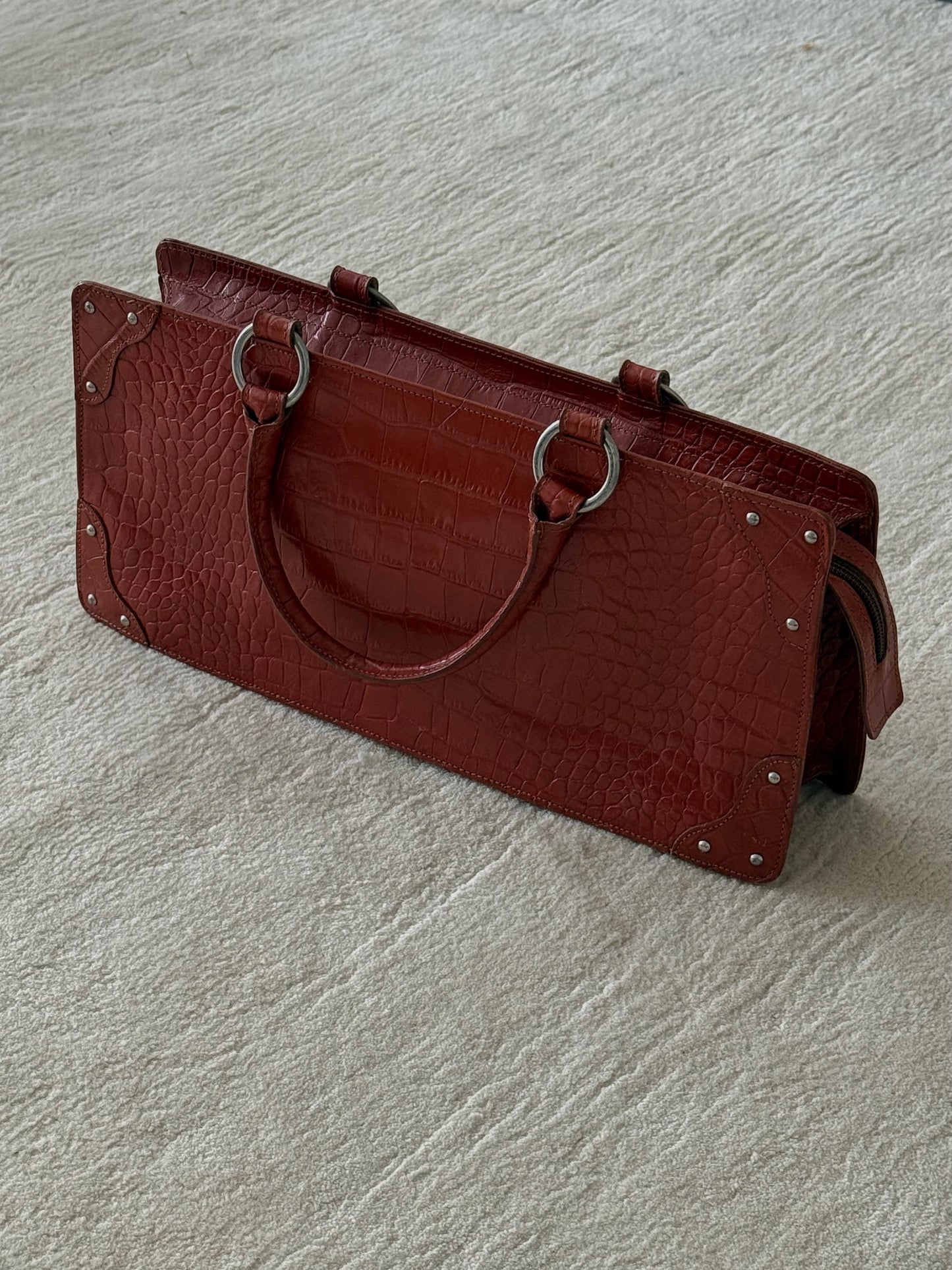 Vintage Embossed Leather  Purse