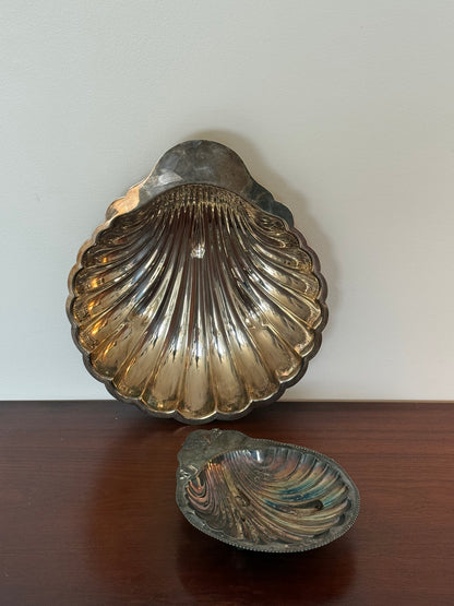 MCM silver plated  Shell Dishes