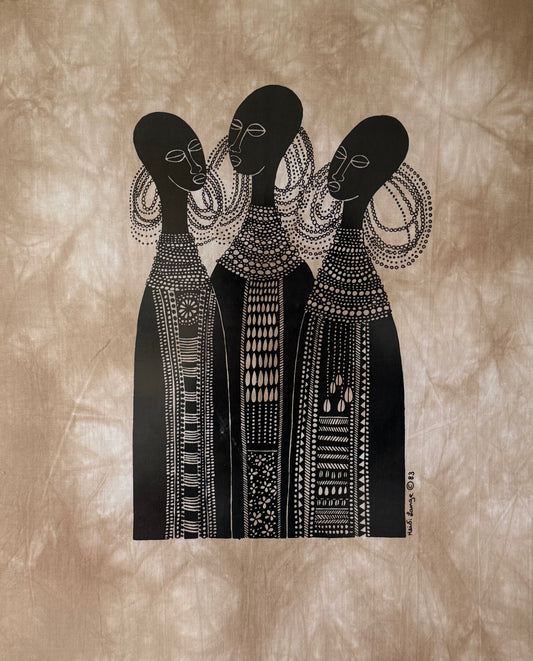 1983 Batik Art  by Heidi Lange