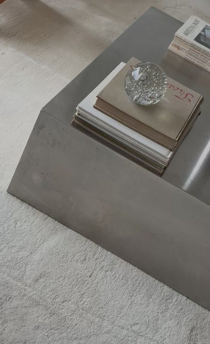 STEEL PLINTH COFFEE TABLE