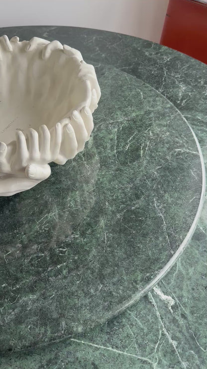1980s VERDE ALPI MARBLE TABLE